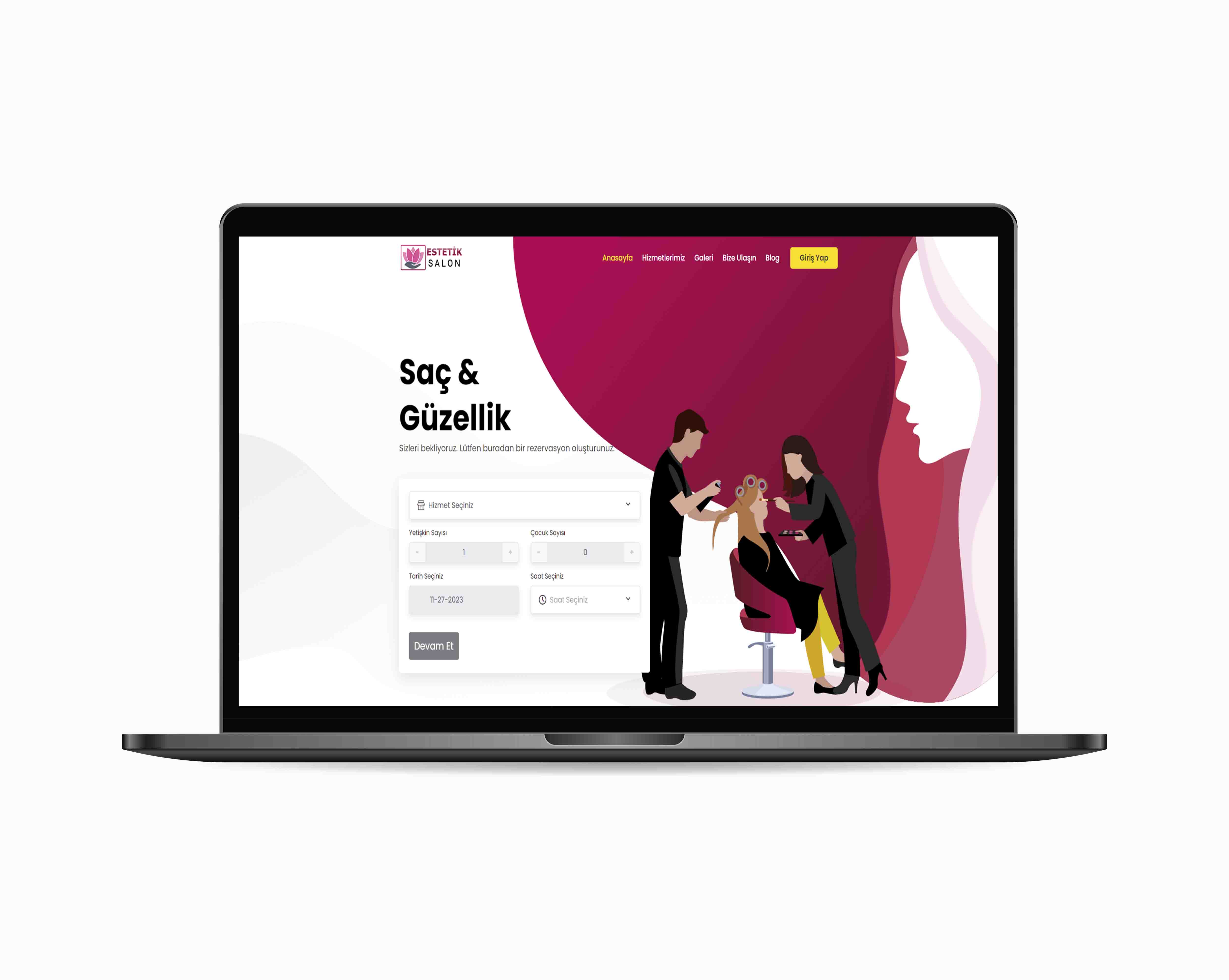 Kuaför & Güzellik Salonu Web Tasarım Hizmeti