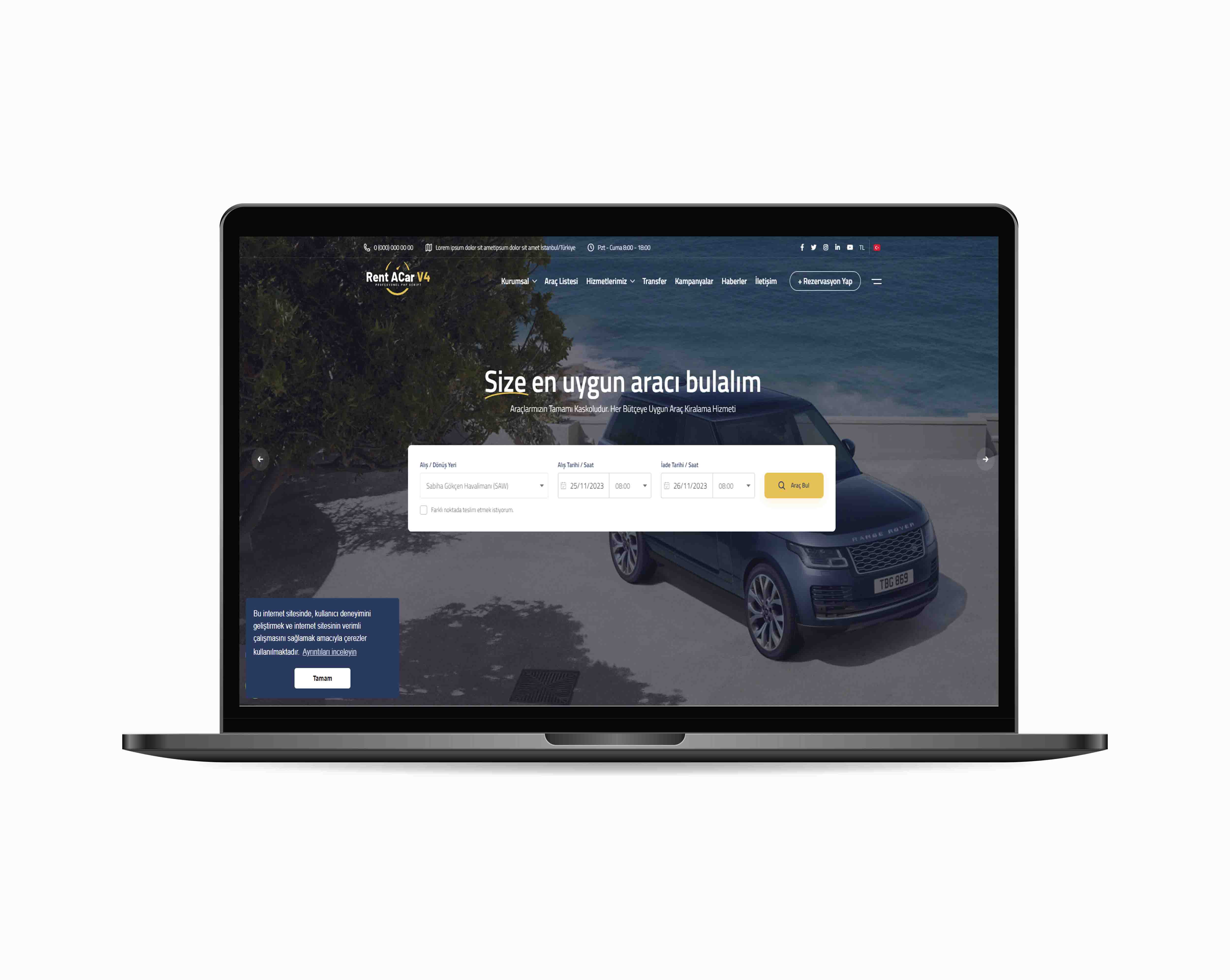 Rent a Car Web Tasarım Hizmeti