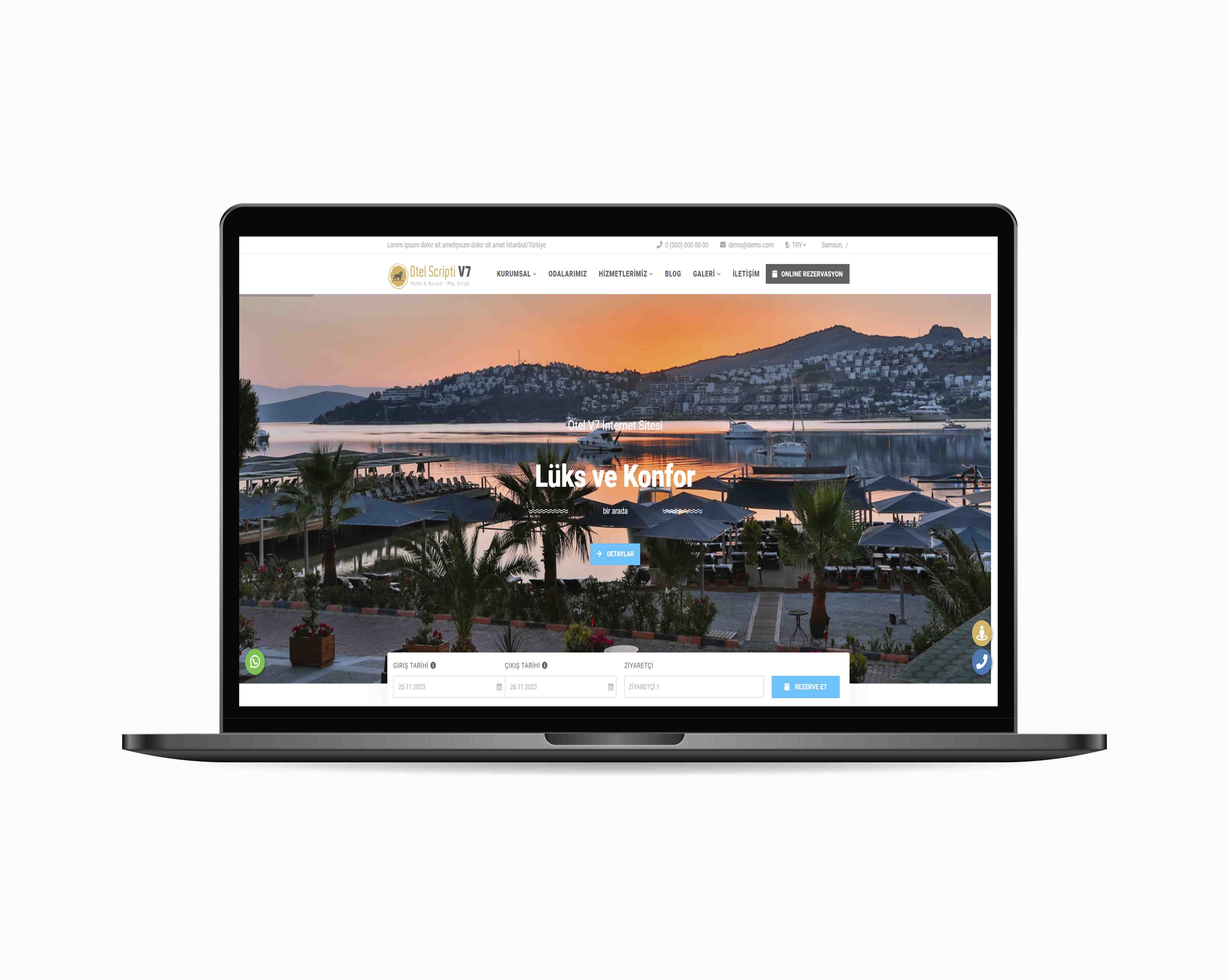 Otel & Pansiyon Web Tasarım Hizmeti